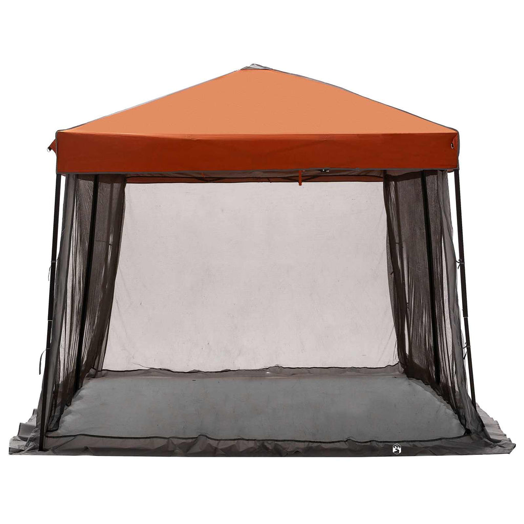 Set di Tende da Campeggio con tetto 2 pcs Grigio e arancione