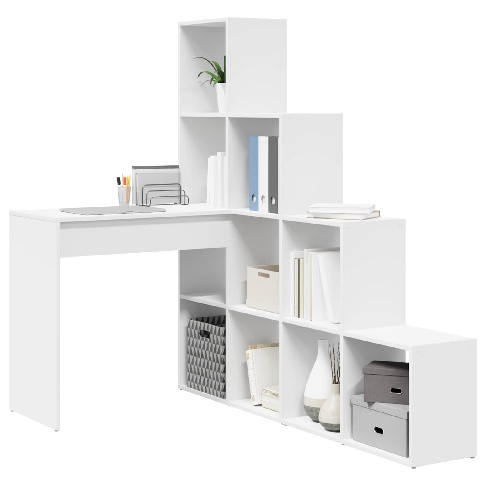 Scrivania ad angolo Bianco 101,5 x 149,5 x 149,5 cm