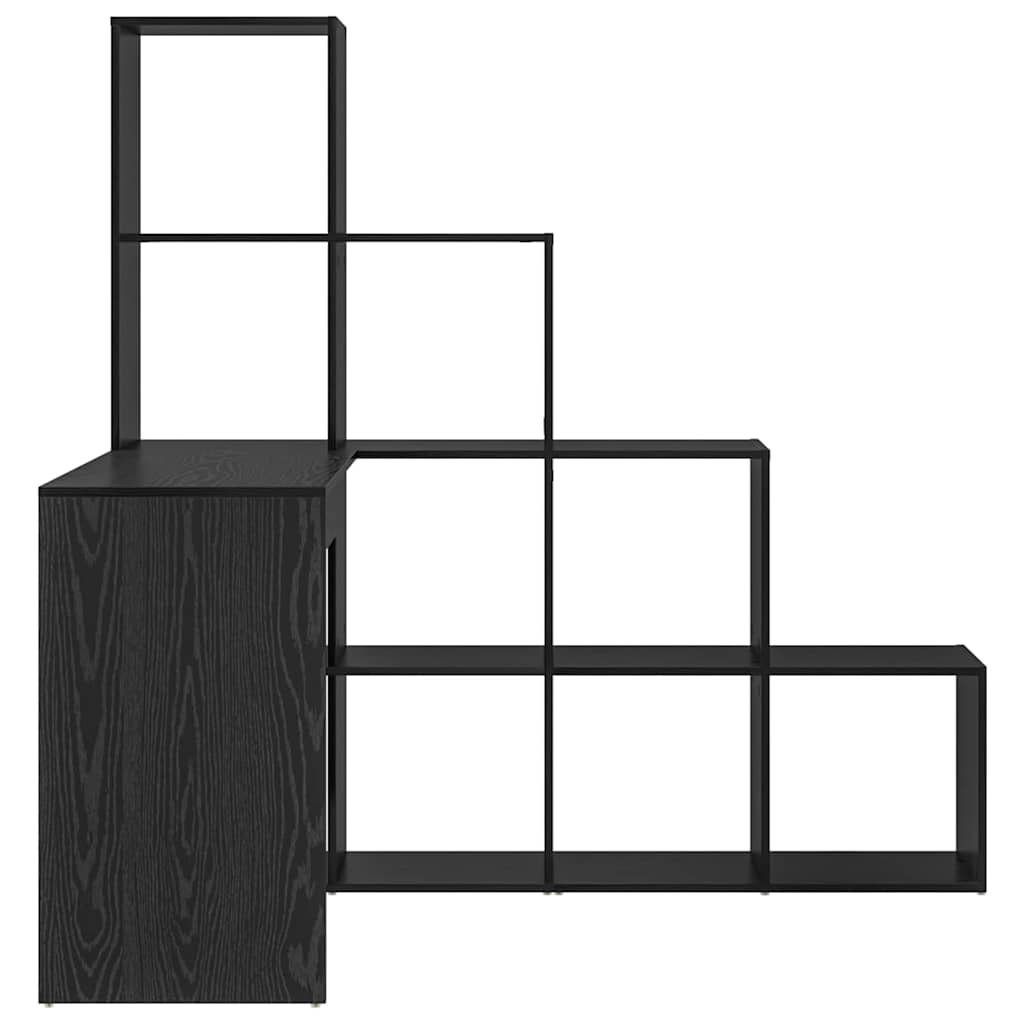 Scrivania ad angolo Rovere Nero 101,5 x 149,5 x 149,5 cm