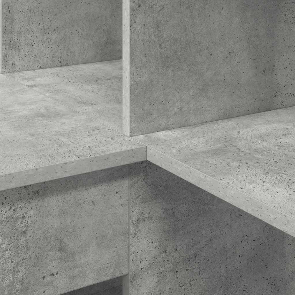 Scrivania ad angolo Grigio cemento 101,5 x 149,5 x 149,5 cm
