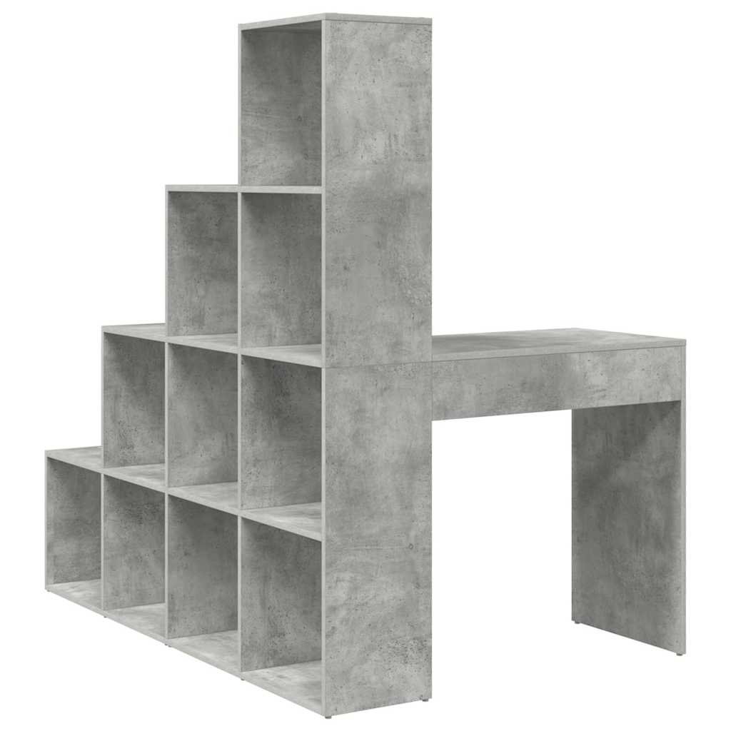 Scrivania ad angolo Grigio cemento 101,5 x 149,5 x 149,5 cm