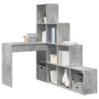 Scrivania ad angolo Grigio cemento 101,5 x 149,5 x 149,5 cm