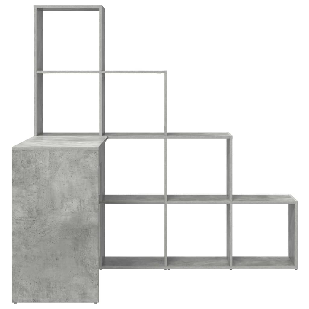 Scrivania ad angolo Grigio cemento 101,5 x 149,5 x 149,5 cm