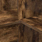 Scrivania ad angolo Rovere fumé 101,5 x 149,5 x 149,5 cm