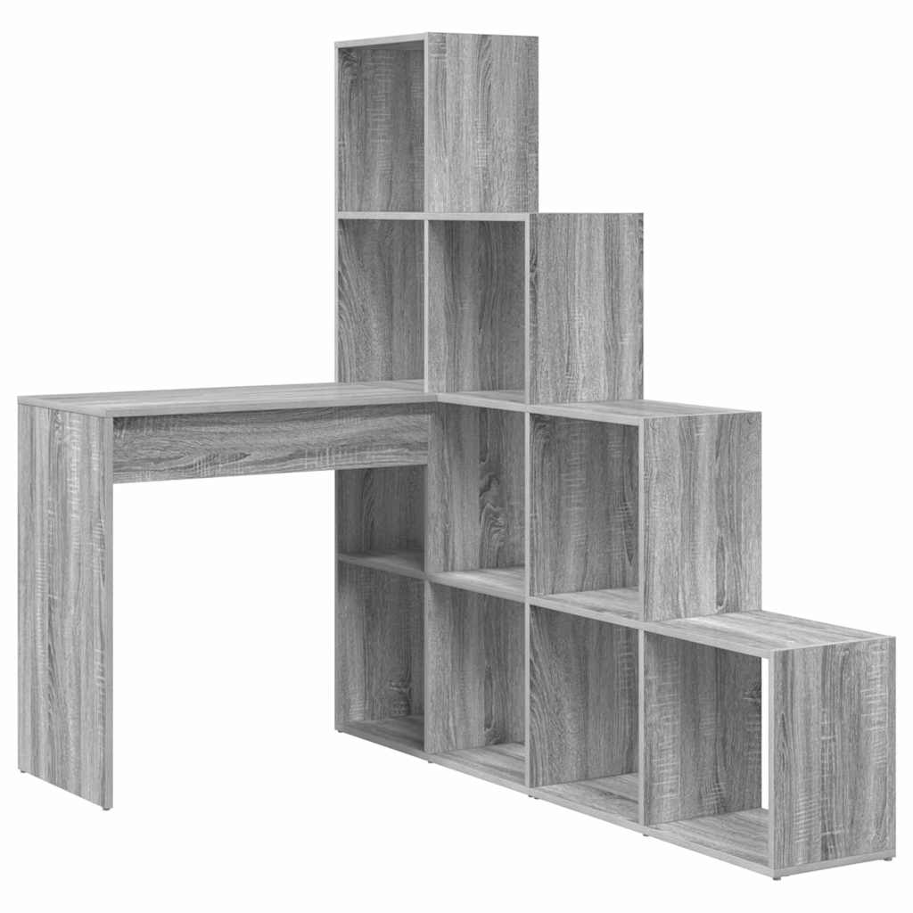 Scrivania ad angolo Grigio Sonoma 101,5 x 149,5 x 149,5 cm
