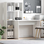 Scrivania Bianco 138,5 x 55 x 143 cm Legno multistrato