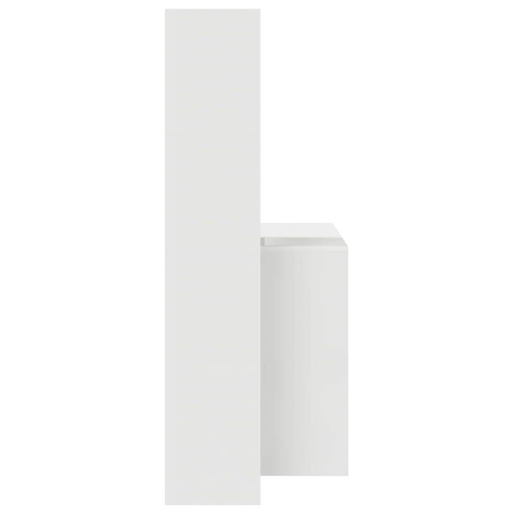 Scrivania Bianco 138,5 x 55 x 143 cm Legno multistrato
