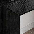 Scrivania Rovere Nero 138,5 x 55 x 143 cm Legno multistrato