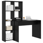 Scrivania Rovere Nero 138,5 x 55 x 143 cm Legno multistrato