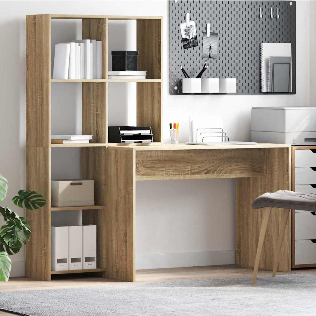 Scrivania Rovere Sonoma 138,5 x 55 x 143 cm Legno multistrato