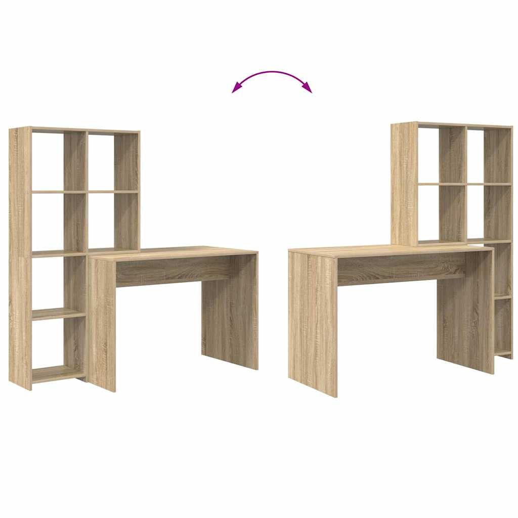 Scrivania Rovere Sonoma 138,5 x 55 x 143 cm Legno multistrato