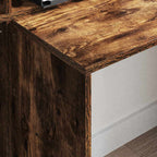 Scrivania Rovere fumé 138,5 x 55 x 143 cm Legno multistrato