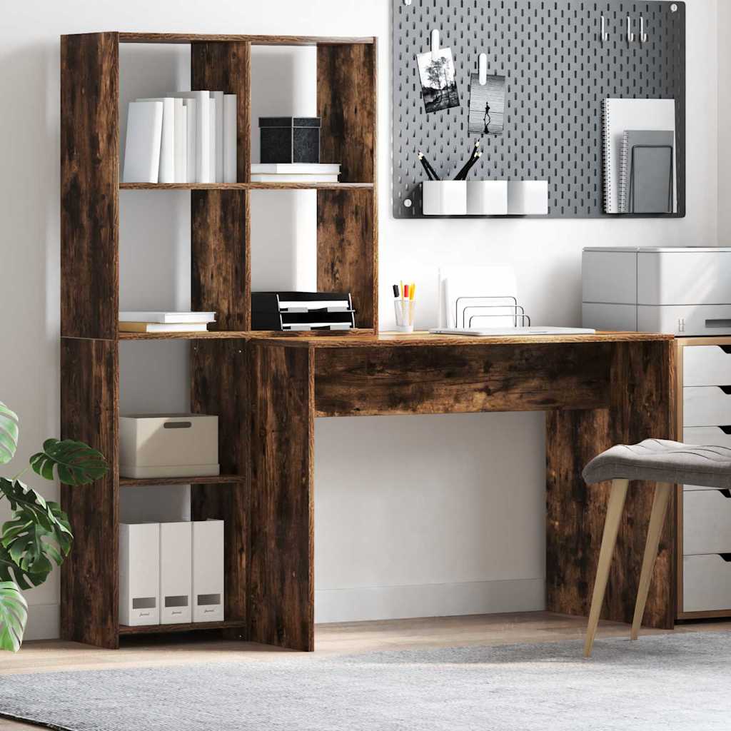 Scrivania Rovere fumé 138,5 x 55 x 143 cm Legno multistrato
