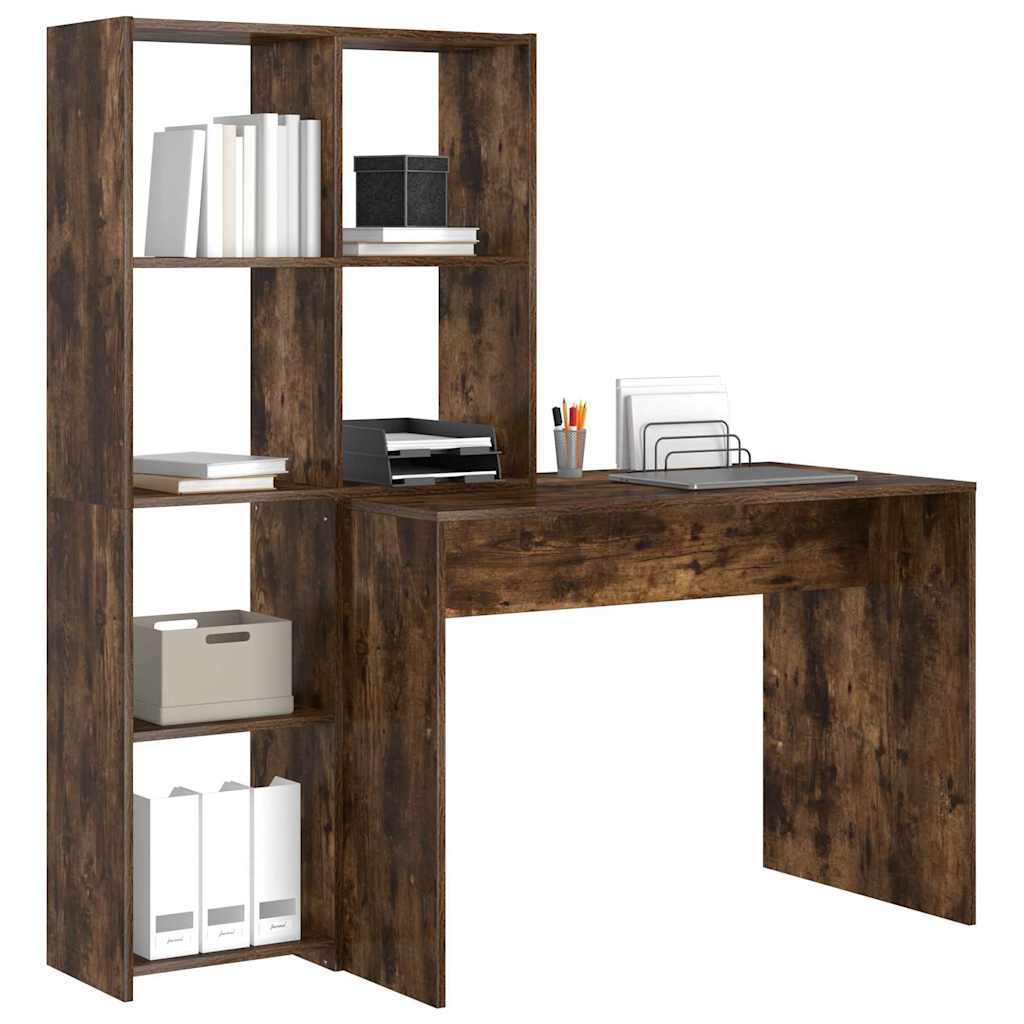 Scrivania Rovere fumé 138,5 x 55 x 143 cm Legno multistrato