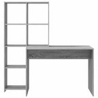 Scrivania Grigio Sonoma 138,5 x 55 x 143 cm Legno multistrato