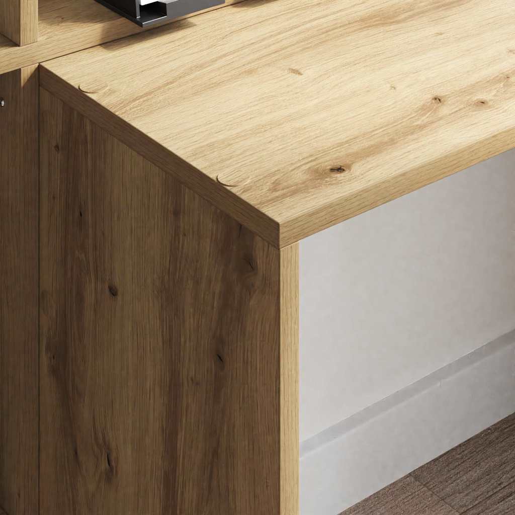 Scrivania Rovere artigianale 138,5 x 55 x 143 cm