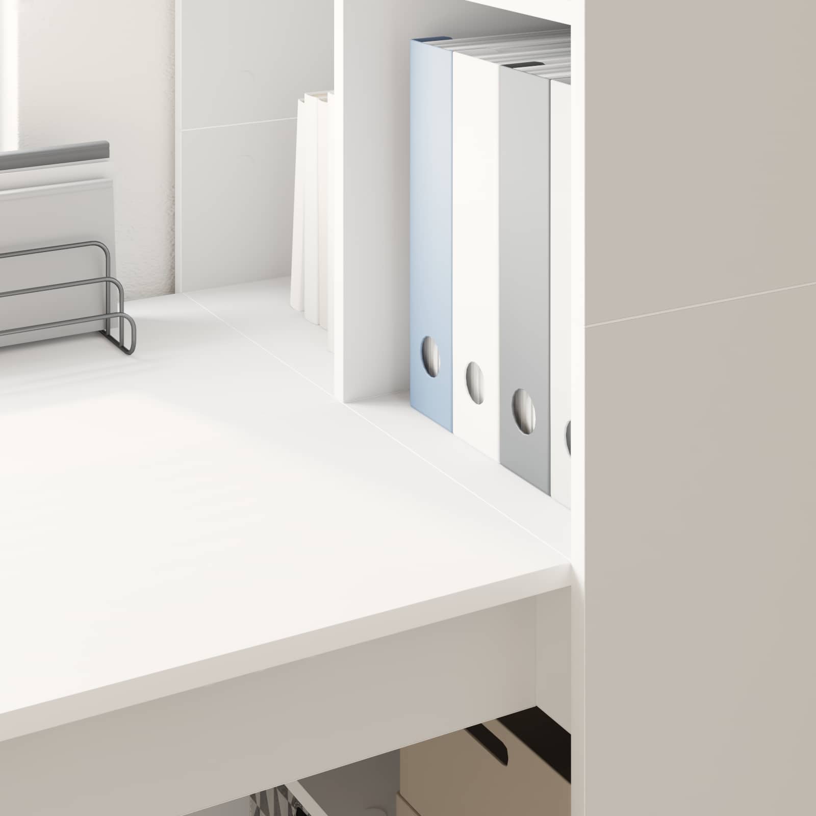 Scrivania Bianco 122 x 67 x 145 cm Legno multistrato