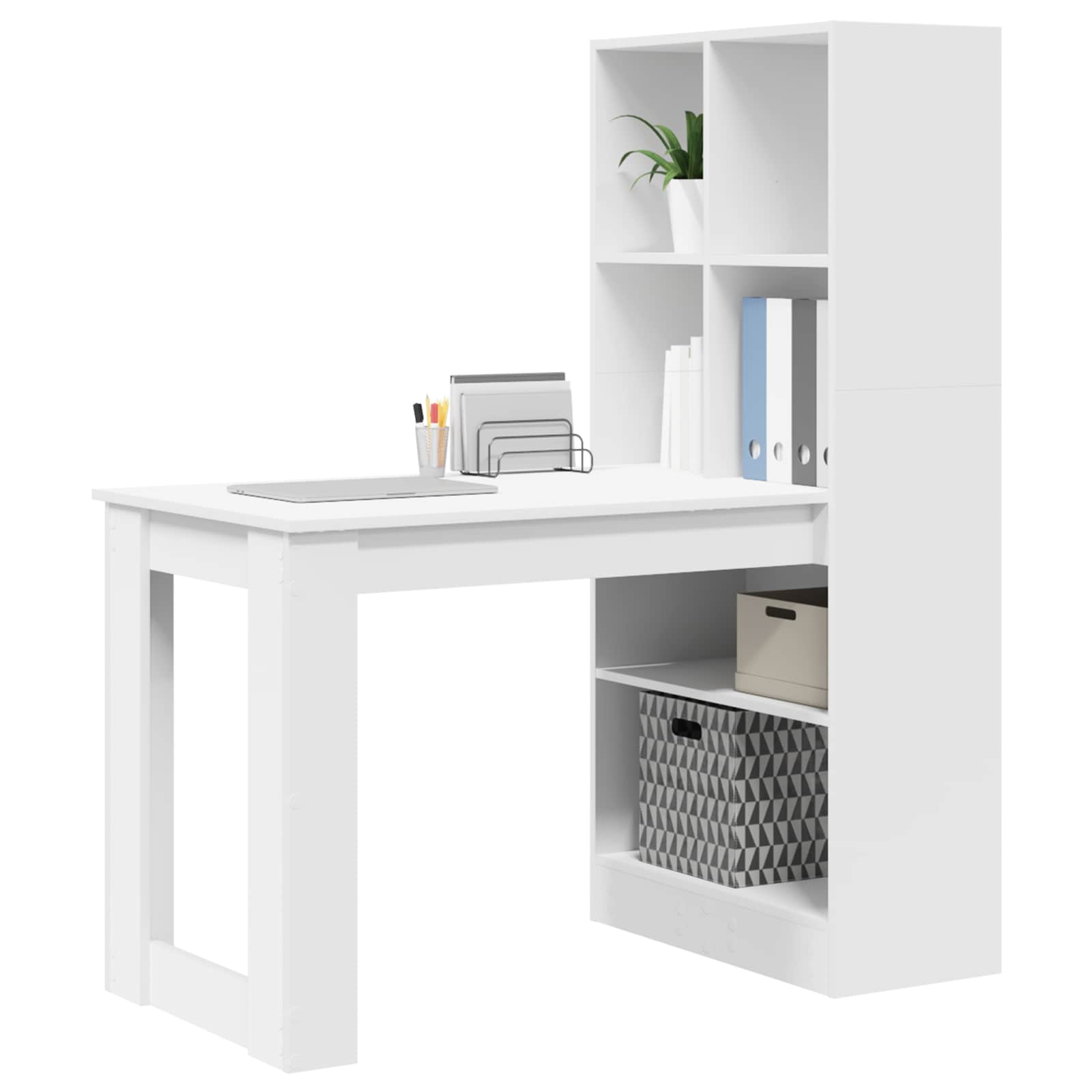 Scrivania Bianco 122 x 67 x 145 cm Legno multistrato