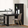 Scrivania Rovere Nero 122 x 67 x 145 cm Legno multistrato