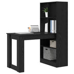Scrivania Rovere Nero 122 x 67 x 145 cm Legno multistrato