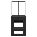 Scrivania Rovere Nero 122 x 67 x 145 cm Legno multistrato