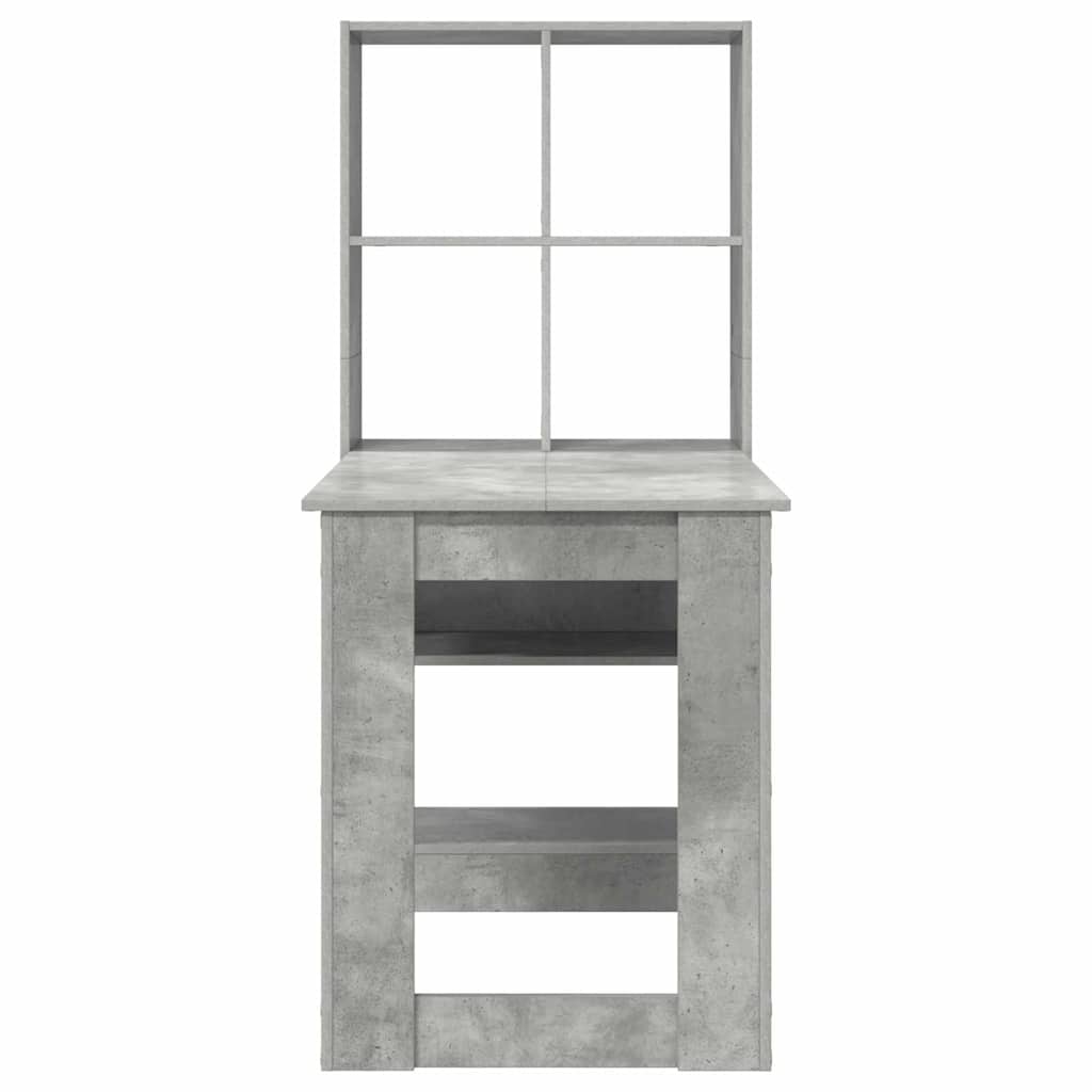 Scrivania Grigio cemento 122 x 67 x 145 cm Legno multistrato