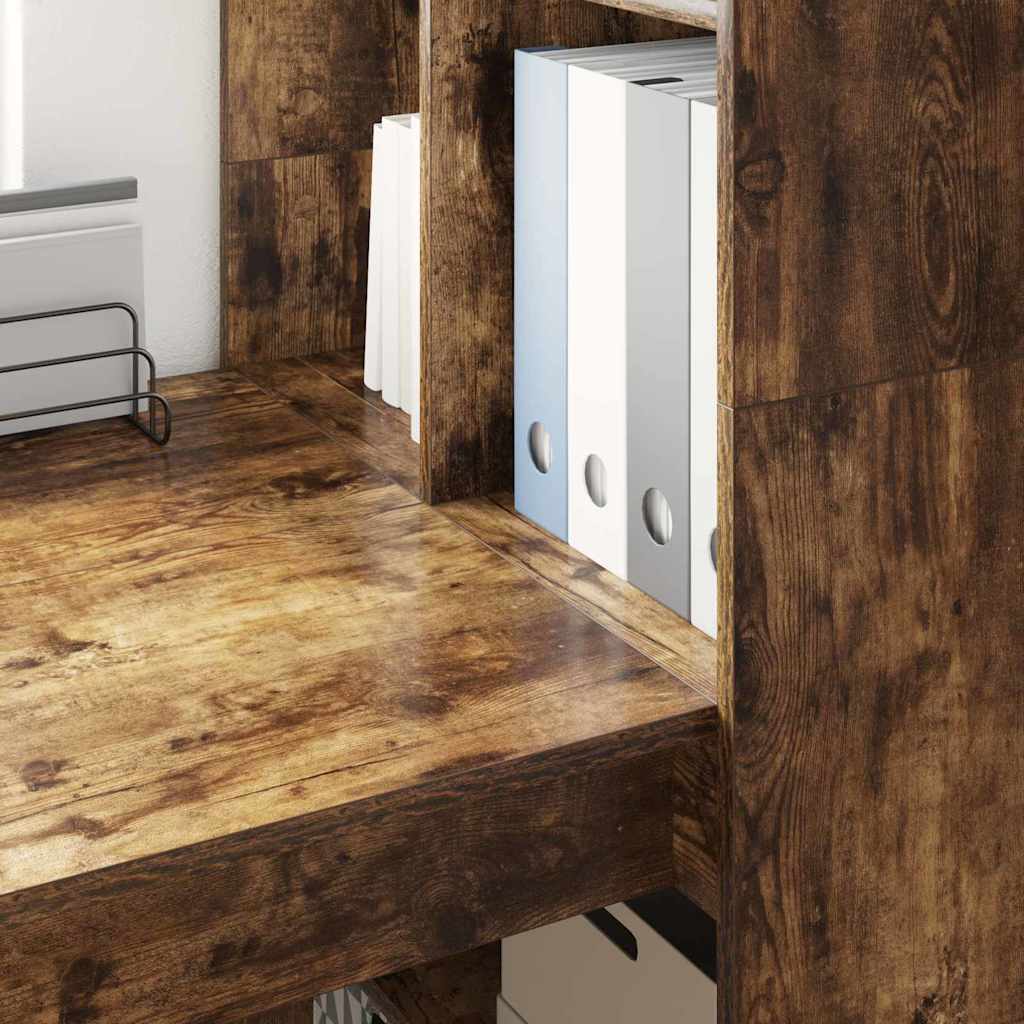 Scrivania Rovere fumé 122 x 67 x 145 cm Legno multistrato