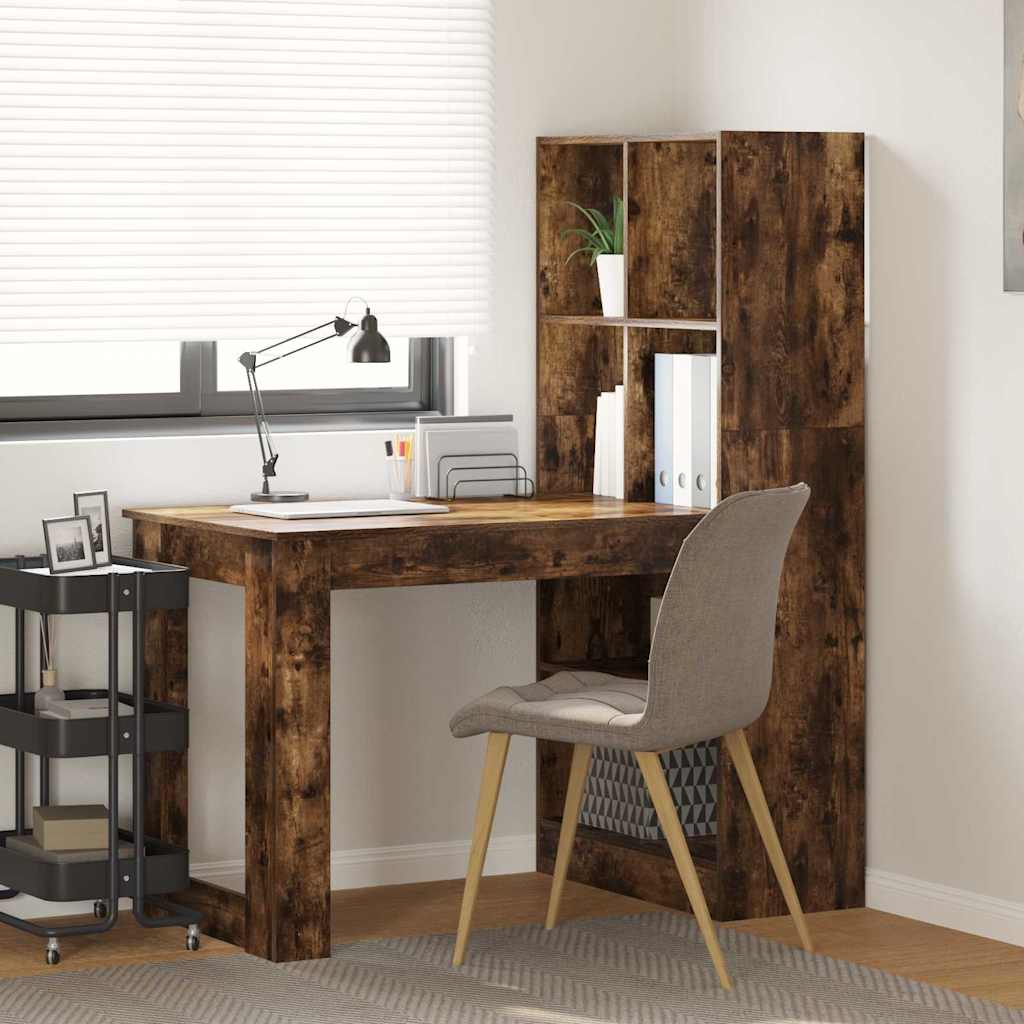 Scrivania Rovere fumé 122 x 67 x 145 cm Legno multistrato