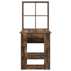 Scrivania Rovere fumé 122 x 67 x 145 cm Legno multistrato