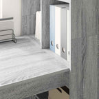 Scrivania Grigio Sonoma 122 x 67 x 145 cm Legno multistrato