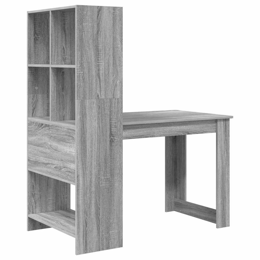 Scrivania Grigio Sonoma 122 x 67 x 145 cm Legno multistrato