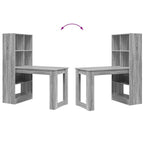 Scrivania Grigio Sonoma 122 x 67 x 145 cm Legno multistrato