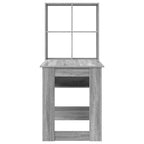 Scrivania Grigio Sonoma 122 x 67 x 145 cm Legno multistrato