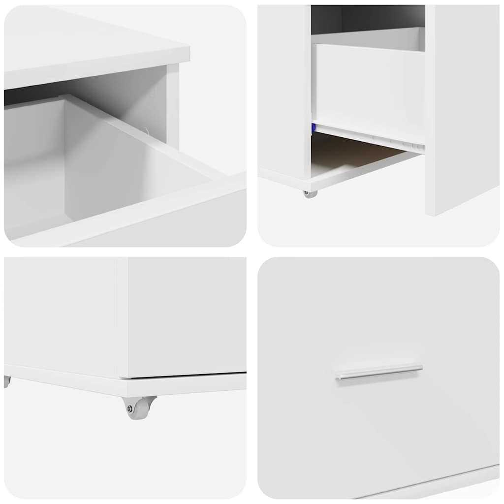Scrivania Bianco 131,5 x 50 x 106,5 cm Legno multistrato