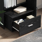 Scrivania Rovere Nero 131,5 x 50 x 106,5 cm Legno multistrato