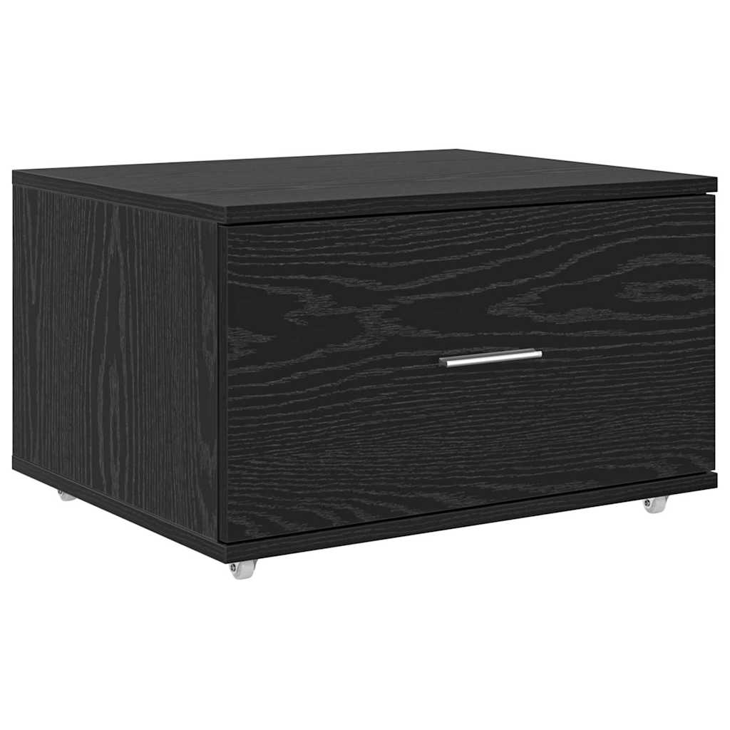 Scrivania Rovere Nero 131,5 x 50 x 106,5 cm Legno multistrato