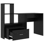Scrivania Rovere Nero 131,5 x 50 x 106,5 cm Legno multistrato