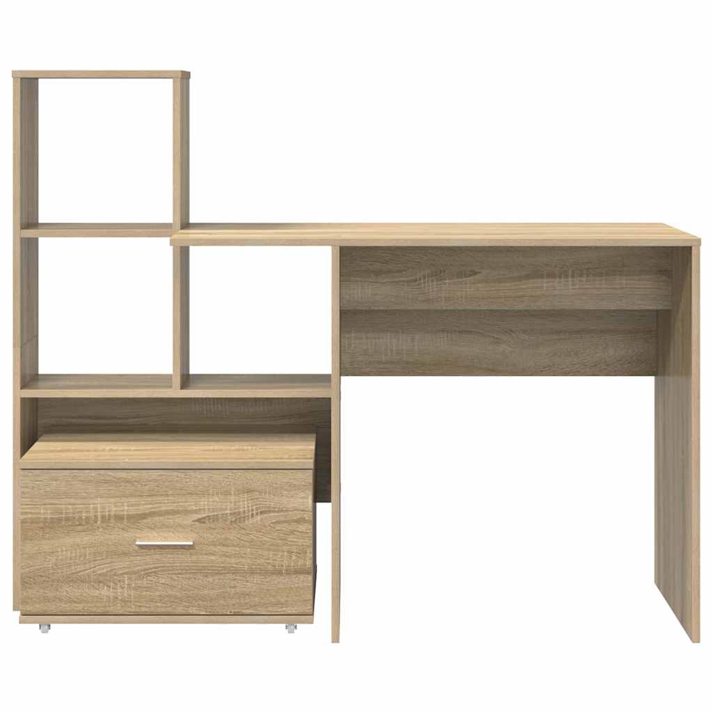 Scrivania Rovere Sonoma 131,5 x 50 x 106,5 cm Legno multistrato