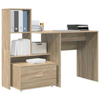 Scrivania Rovere Sonoma 131,5 x 50 x 106,5 cm Legno multistrato