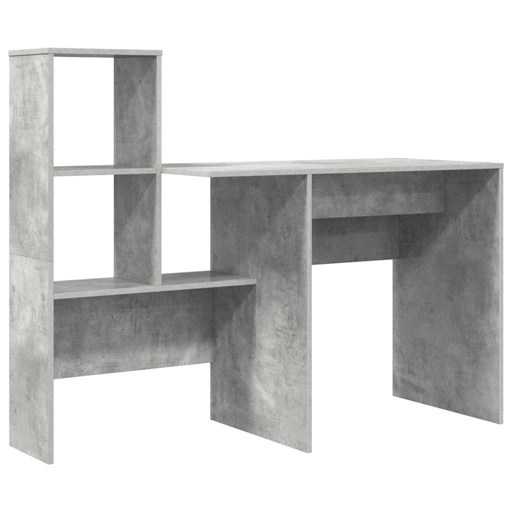 Scrivania con cassetto Grigio cemento 131,5 x 50 x 106,5 cm