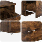 Scrivania Rovere fumé 131,5 x 50 x 106,5 cm Legno multistrato