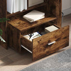 Scrivania Rovere fumé 131,5 x 50 x 106,5 cm Legno multistrato