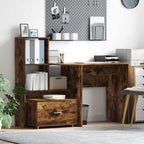 Scrivania Rovere fumé 131,5 x 50 x 106,5 cm Legno multistrato