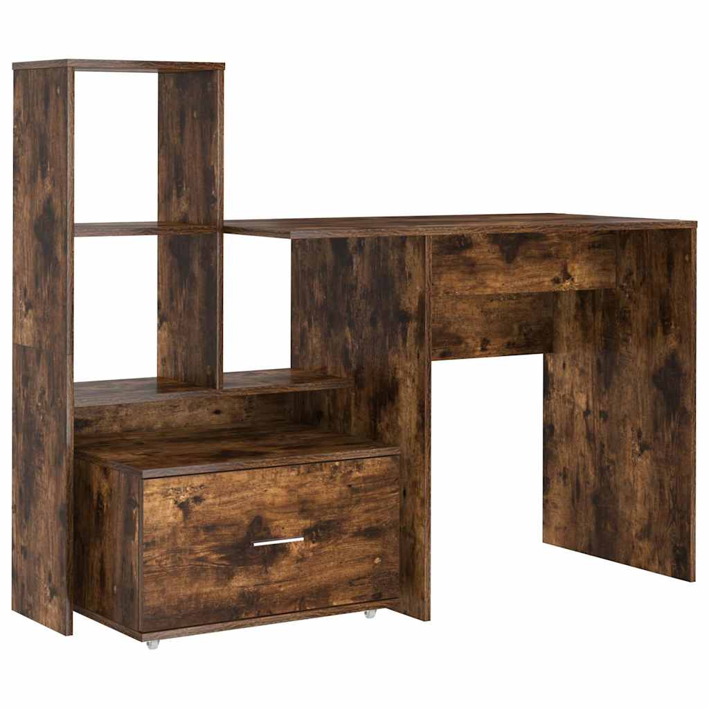 Scrivania Rovere fumé 131,5 x 50 x 106,5 cm Legno multistrato