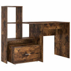 Scrivania Rovere fumé 131,5 x 50 x 106,5 cm Legno multistrato