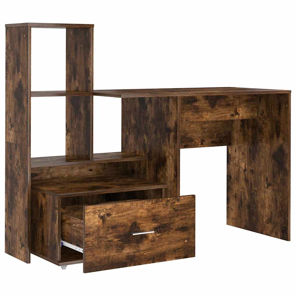 Scrivania Rovere fumé 131,5 x 50 x 106,5 cm Legno multistrato