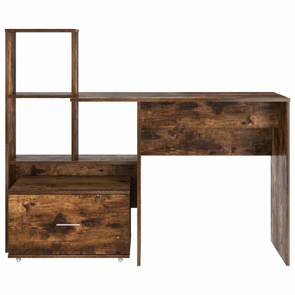 Scrivania Rovere fumé 131,5 x 50 x 106,5 cm Legno multistrato
