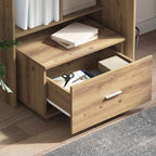 Scrivania con cassetto Rovere artigianale 131,5 x 50 x 106,5 cm