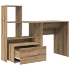 Scrivania con cassetto Rovere artigianale 131,5 x 50 x 106,5 cm