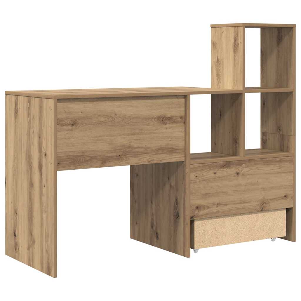 Scrivania con cassetto Rovere artigianale 131,5 x 50 x 106,5 cm